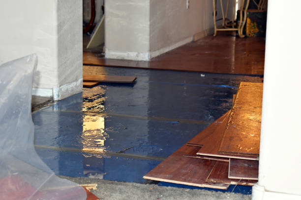 Professional Burst Pipe Cleanup technician working in Fiskeville, RI
